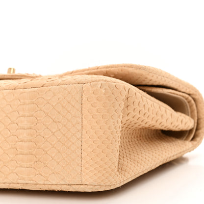Chanel Snakeskin Jumbo Double Flap Beige 10 of 11