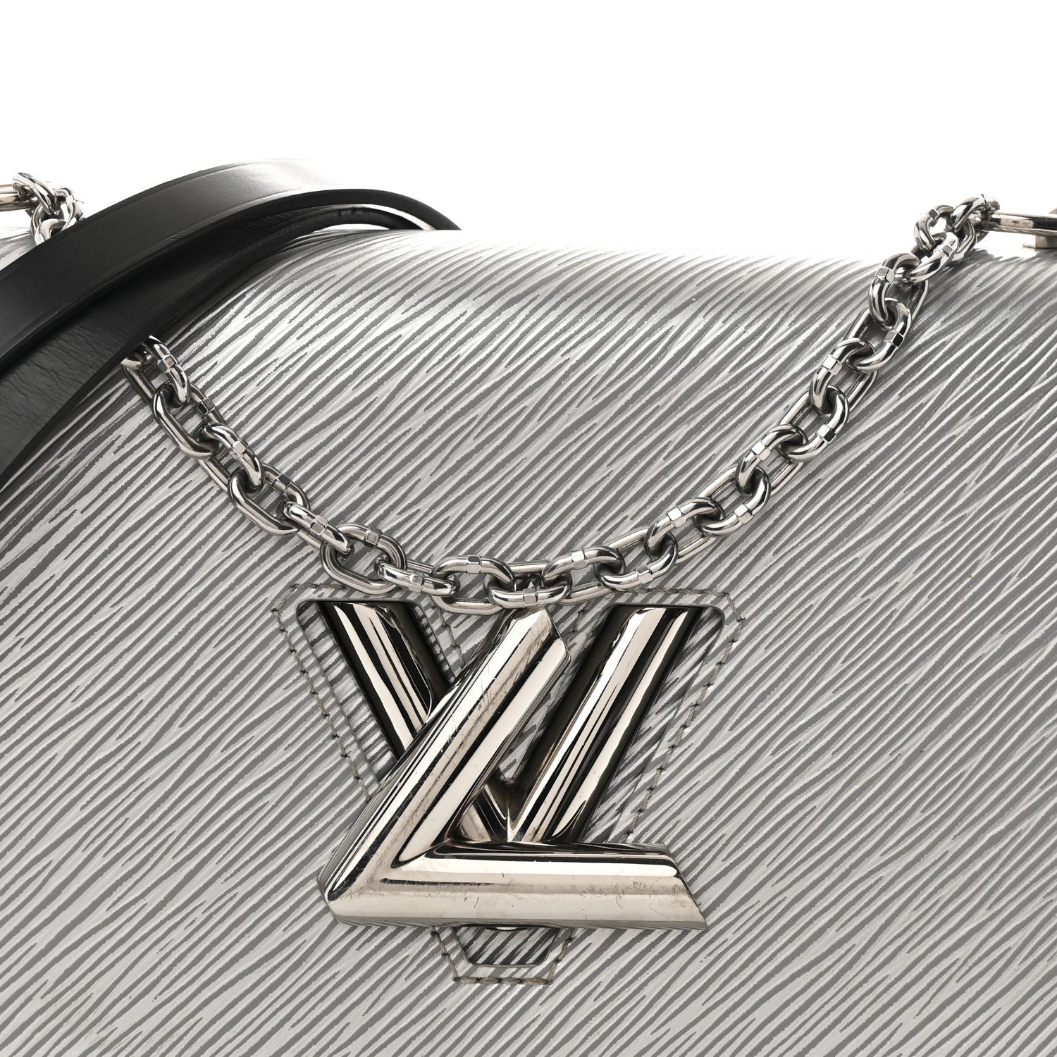 Louis Vuitton Epi Twist Shoulder Bag MM Argent 9 of 11