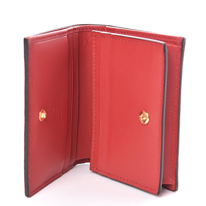Gucci GG Supreme Monogram Bosco Patch Card Case Wallet Beige Malva Hibiscus Red 5 of 8