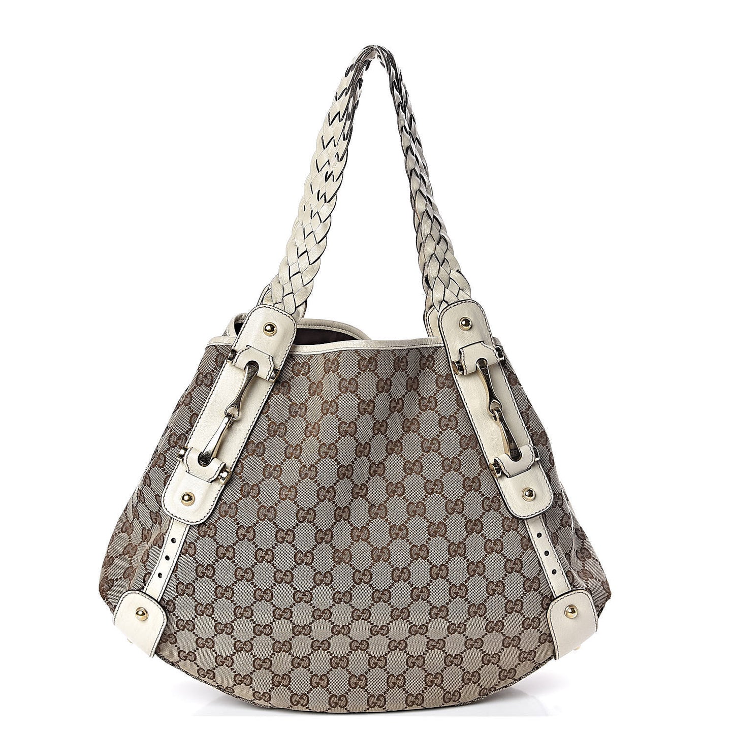 Monogram Medium Pelham Shoulder Bag Off White