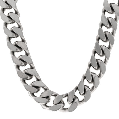 Saint Laurent Metal Chain Choker Necklace Oxidized Silver 1 of 5