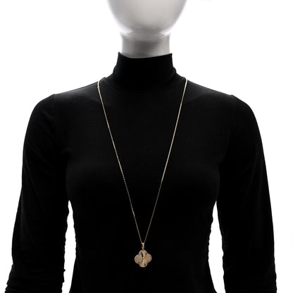 Van Cleef & Arpels 18K Yellow Gold Guilloche Magic Alhambra Long Necklace 2 of 4