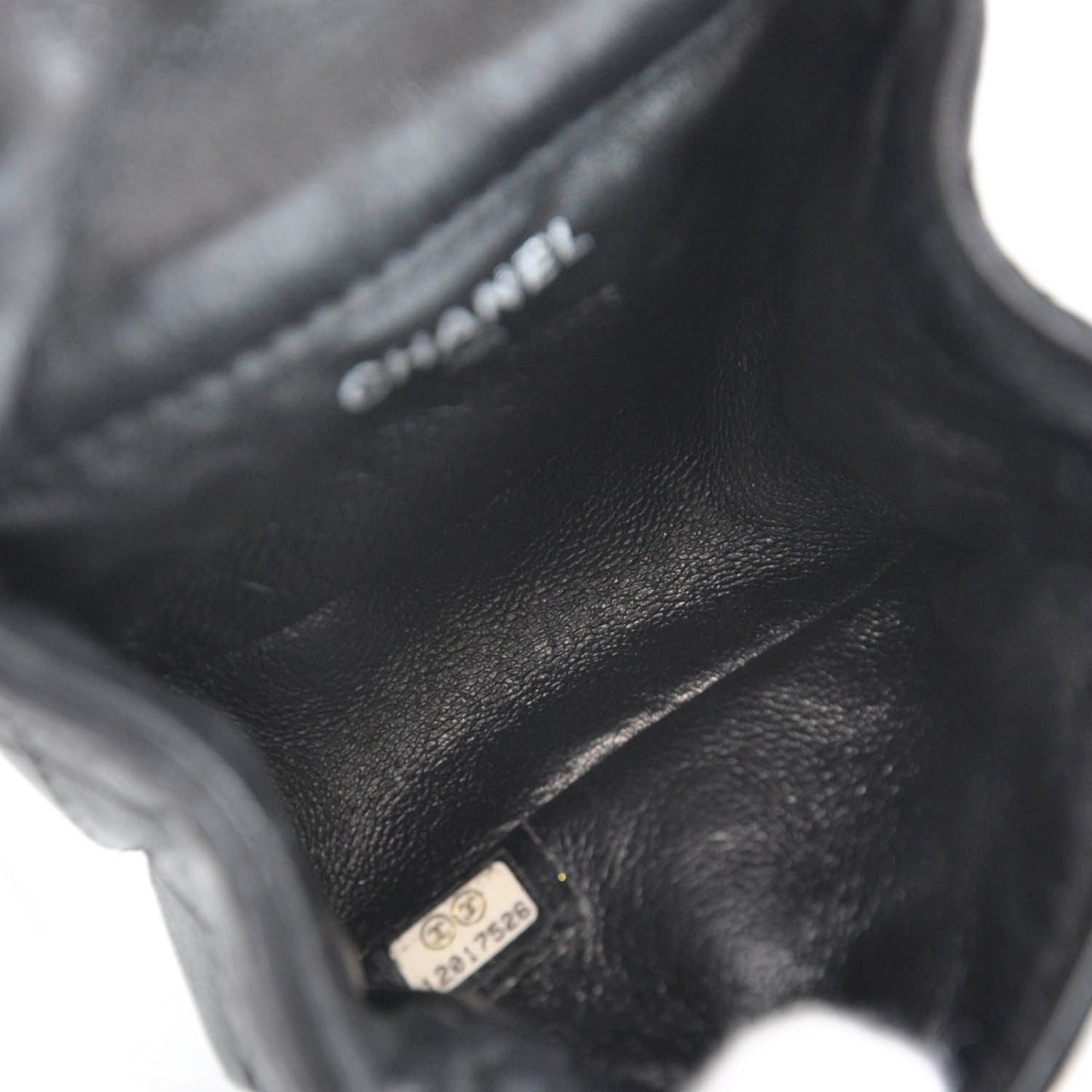 Quilted Leather 2.55 Ankle Wrist Bag Black