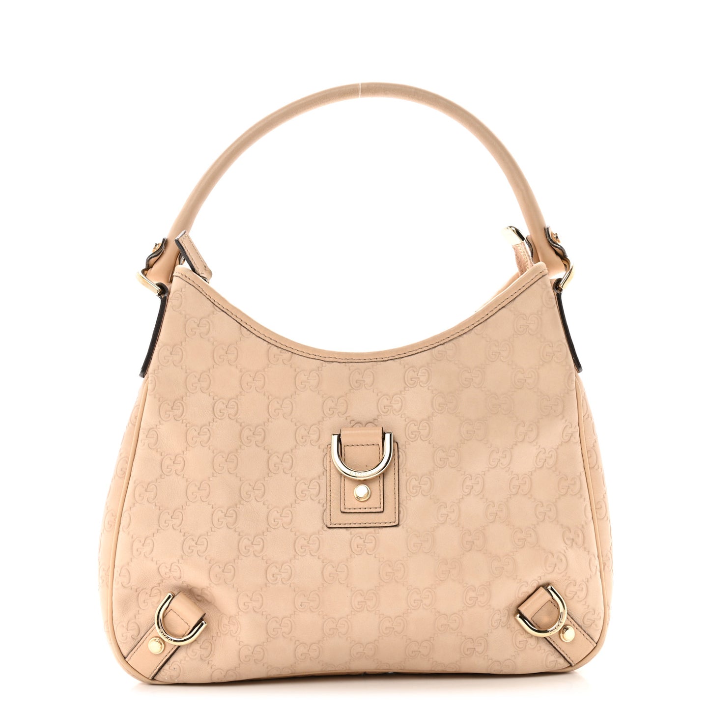 Guccissima Medium Abbey D Ring Hobo Beige