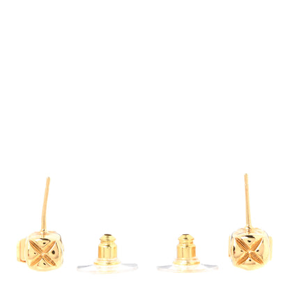 Chanel Metal CC Drop Earrings Gold 3 of 5