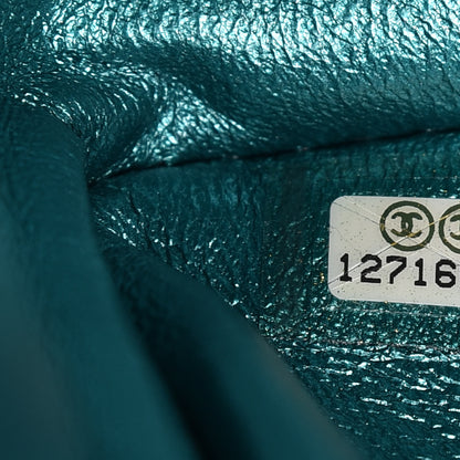 Chanel Metallic Calfskin Quilted 2.55 Reissue 226 Flap Turquoise 9 of 11