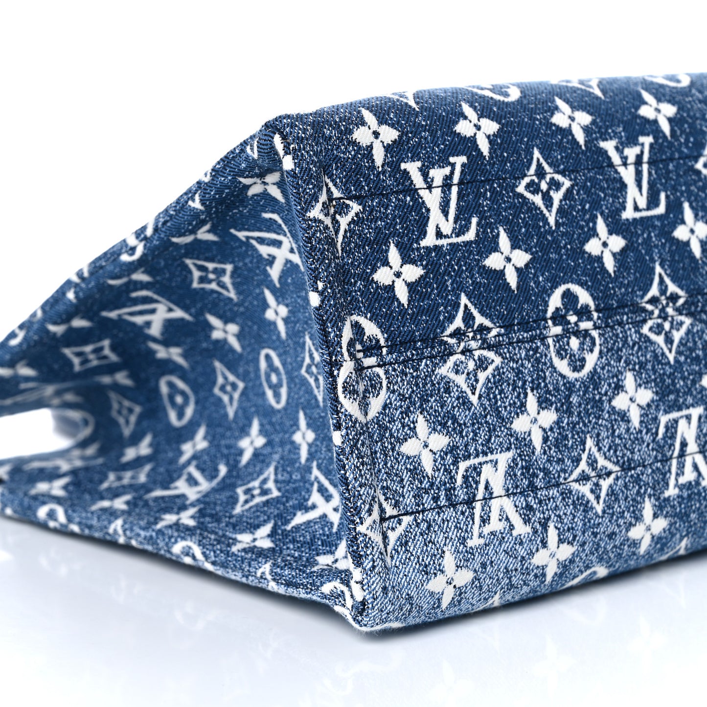 Monogram Jacquard Denim Onthego MM Bleu