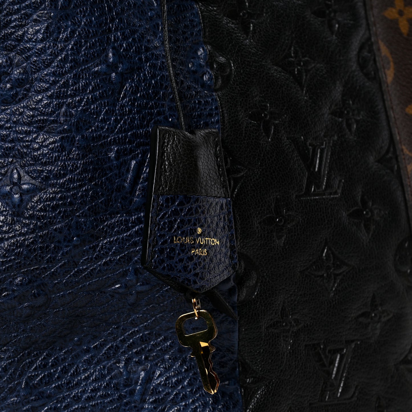 Monogram Stripes Medium Bag Marine