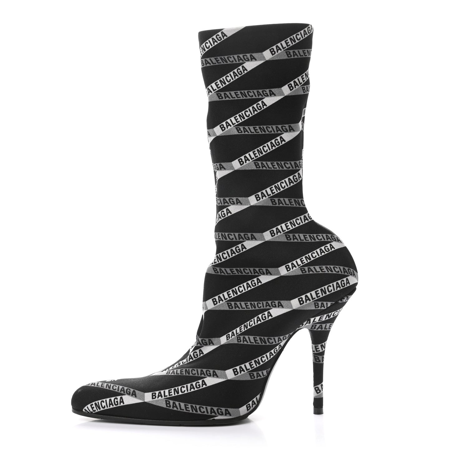 Spandex Losange Monogram 110mm Booties 38.5 Gris Black