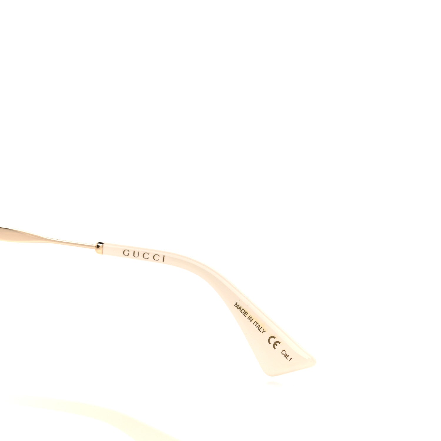 Gucci Metal Square Frame Sunglasses GG0817S Gold 6 of 8