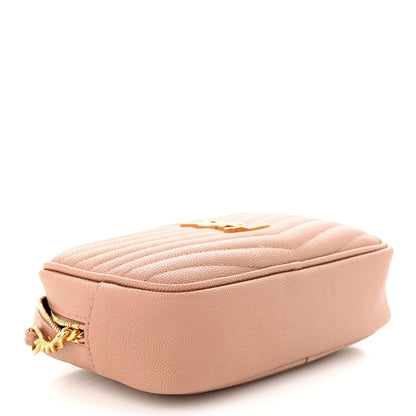 Saint Laurent Grain De Poudre Matelasse Monogram Mini Lou Camera Bag Vintage Peach 4 of 10