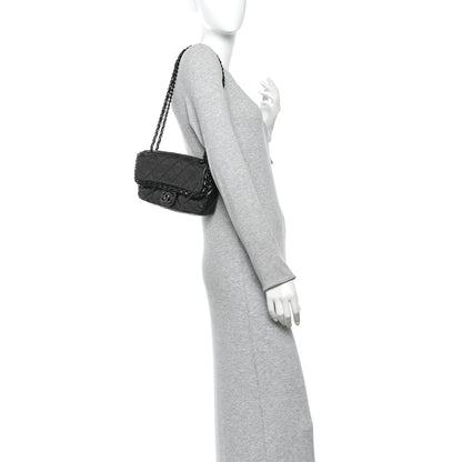 Chanel Metallic Calfskin Quilted Chain All Over Flap Bag Grey 2 of 10