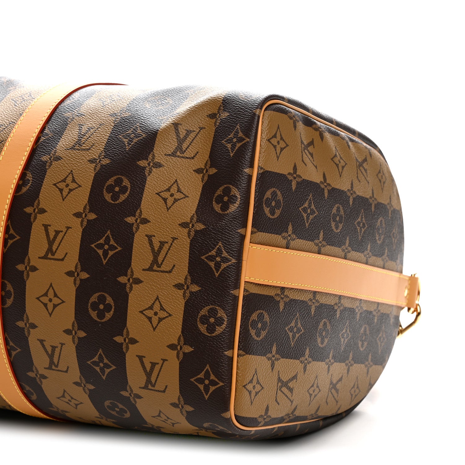 Louis Vuitton X NIGO Reverse Monogram Stripe Keepall Bandouliere 50 Brown 8 of 8
