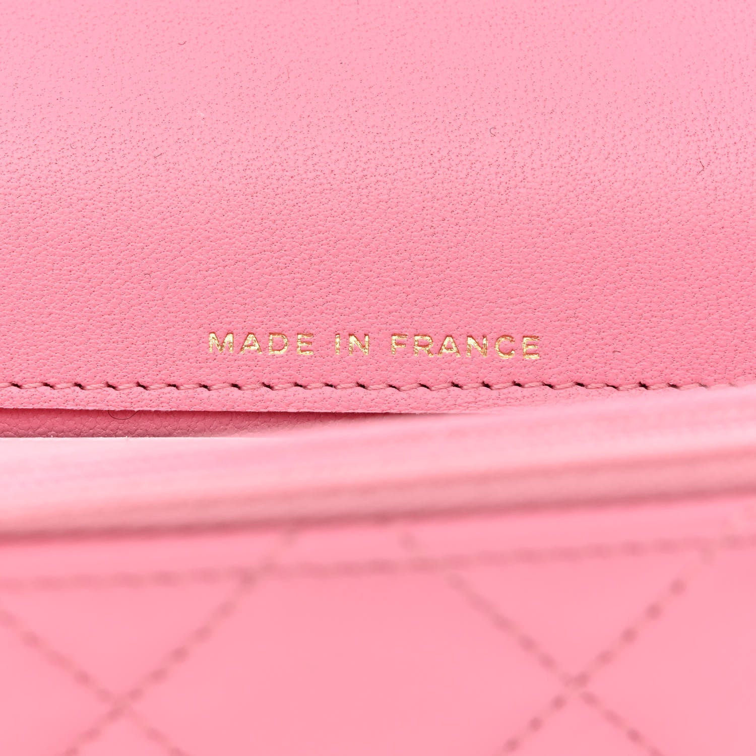 Chanel Lambskin Quilted Flap Phone Holder With Chain Pink 7 of 12