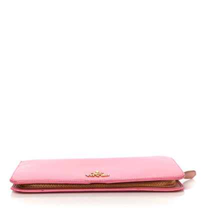 Prada Saffiano Colour Metal Wallet Petalo Peonia 12 of 22