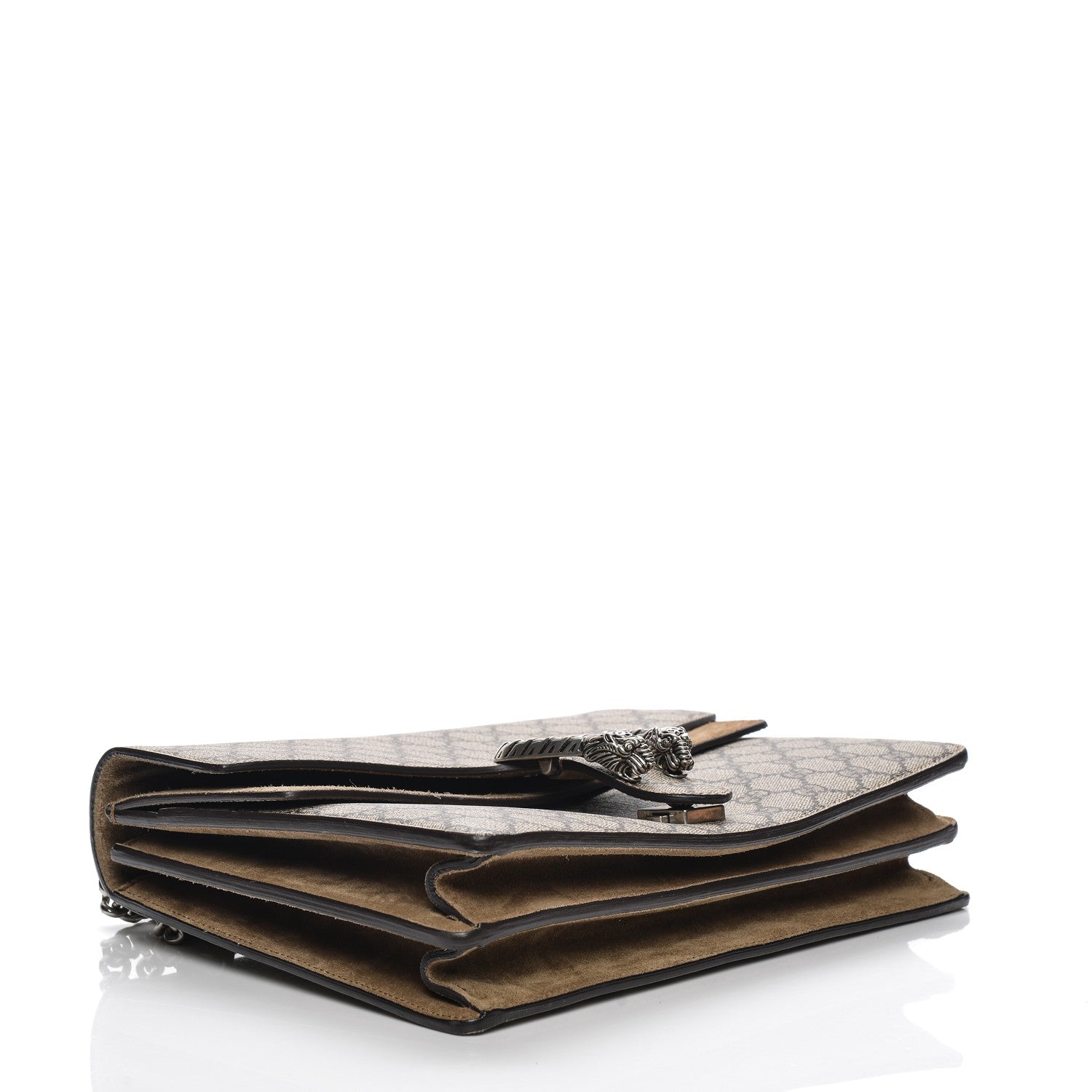 Gucci GG Supreme Monogram Medium Dionysus Shoulder Bag Taupe 4 of 8