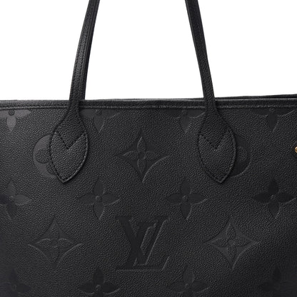 Louis Vuitton Empreinte Monogram Giant Neverfull MM Black 13 of 14