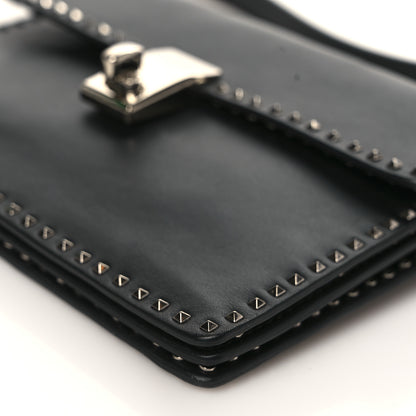 Valentino Garavani Calfskin Small Rockstud Cabana Crossbody Bag Black 8 of 8