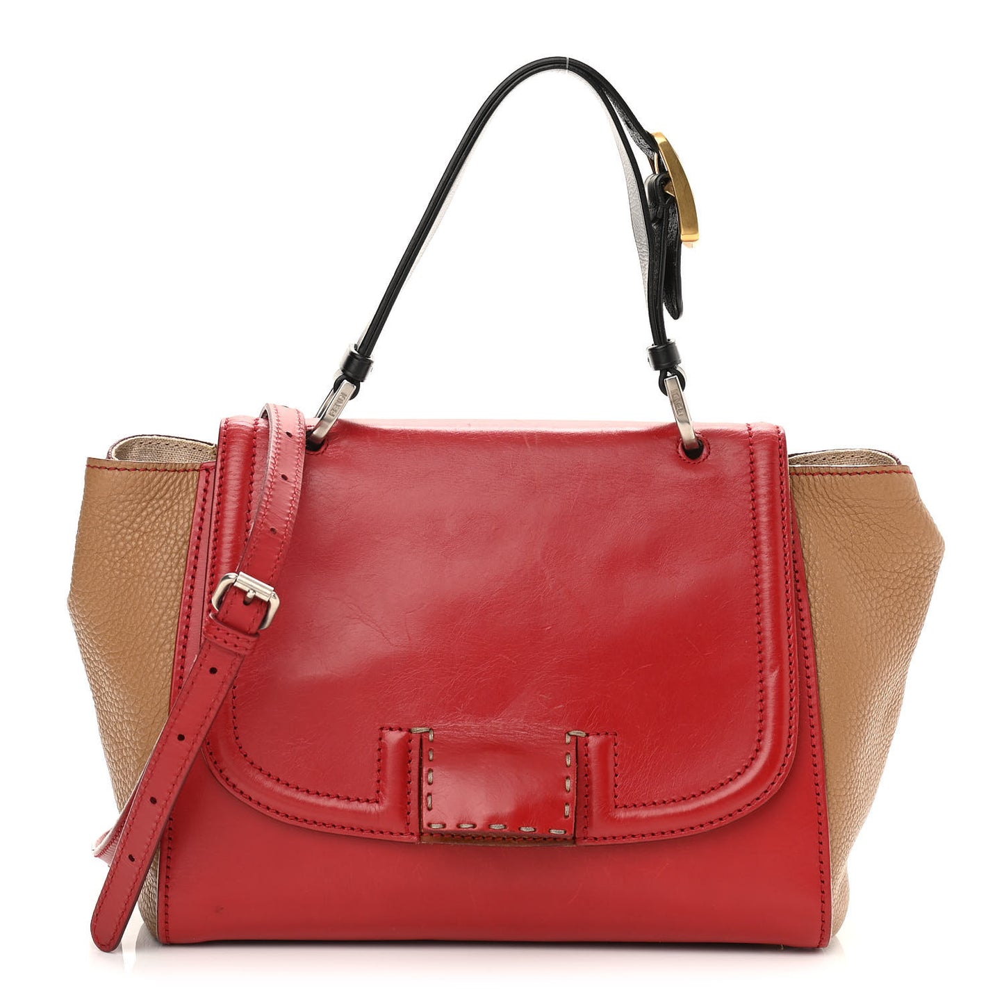 Cuoio Suede Silvana Bag Cammello Rosso Black Cuoio