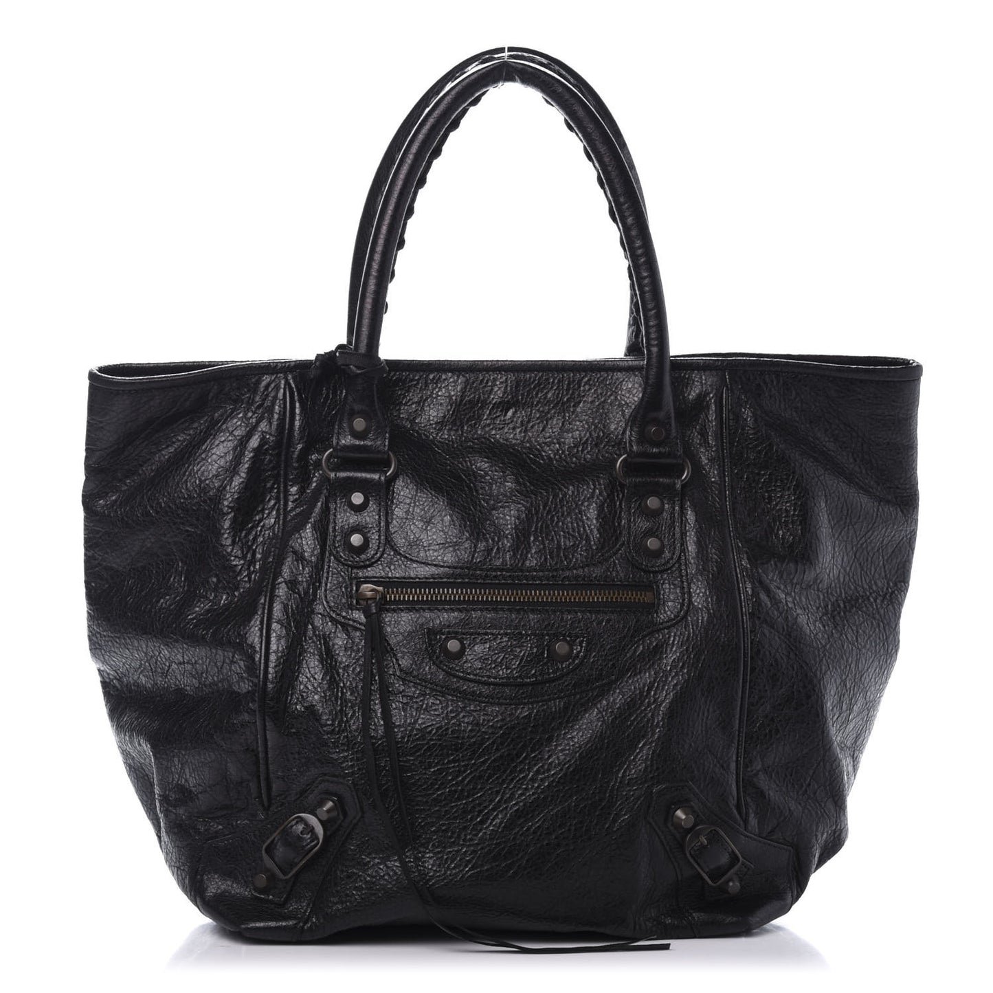 Agneau Classic Hardware S Sunday Tote Black
