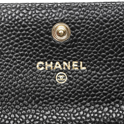 Chanel Caviar Quilted Flap Card Holder Black 6 of 8