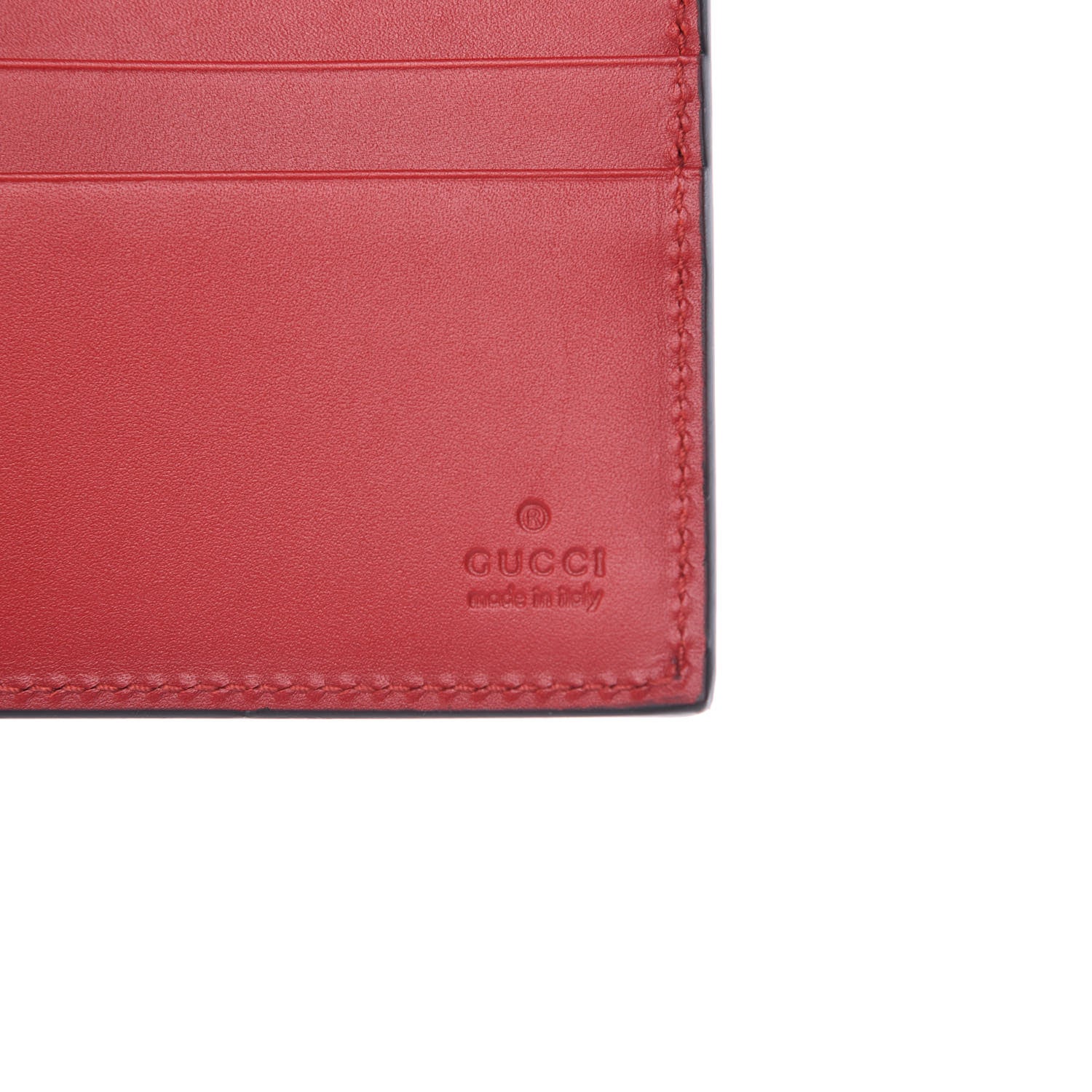 Gucci Calfskin GucciGhost Hamlet Skull Wallet Hibiscus Red 6 of 8
