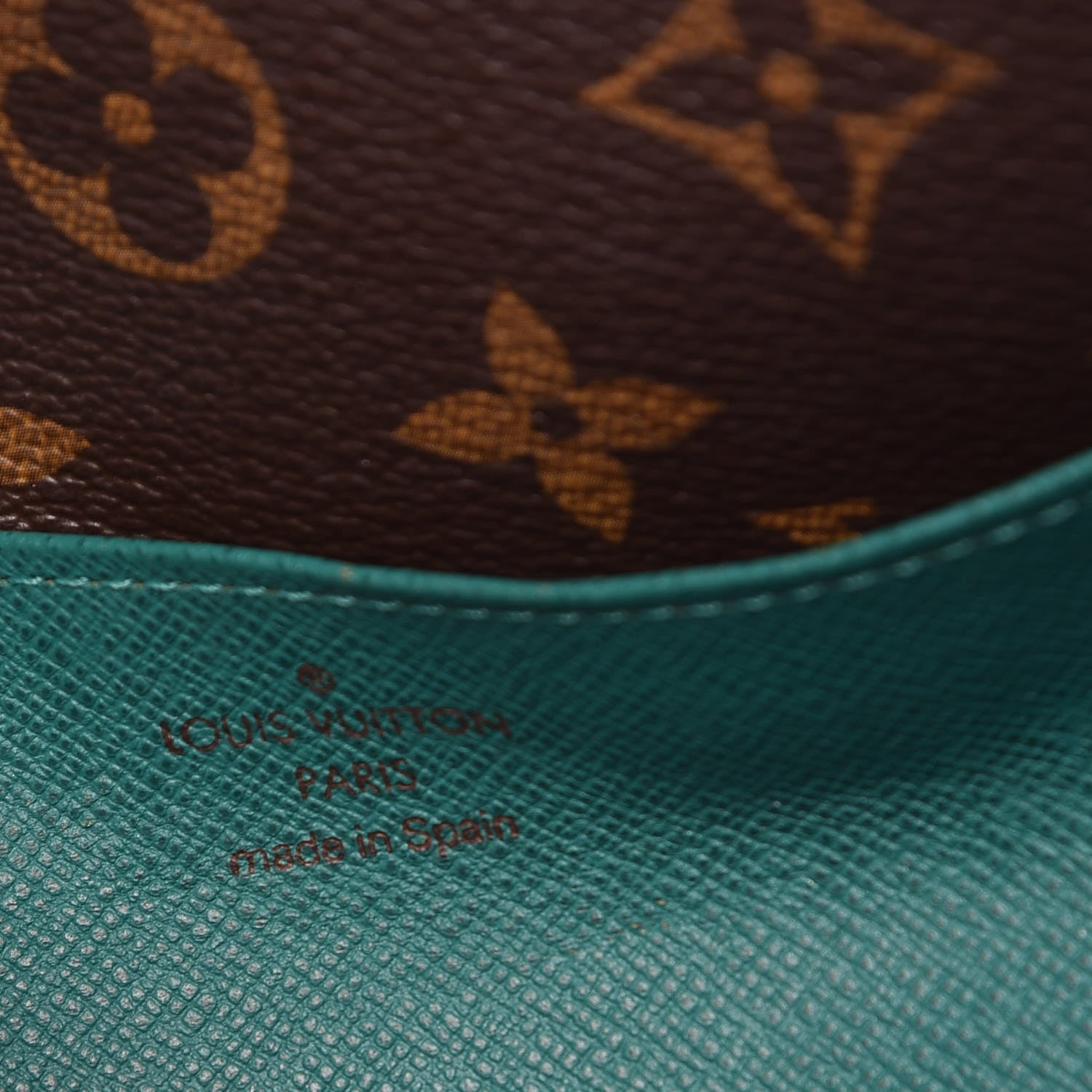 Louis Vuitton Monogram Emilie Wallet Vert 6 of 12