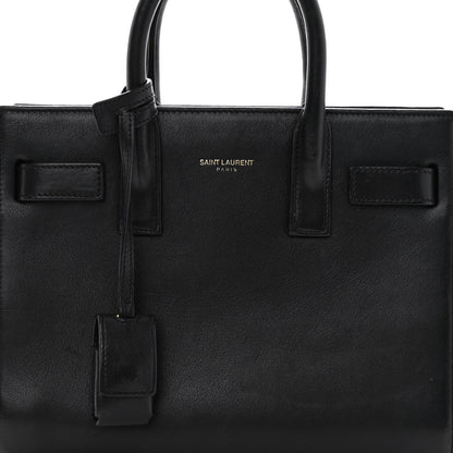 Saint Laurent Calfskin Nano Sac De Jour Black 7 of 18