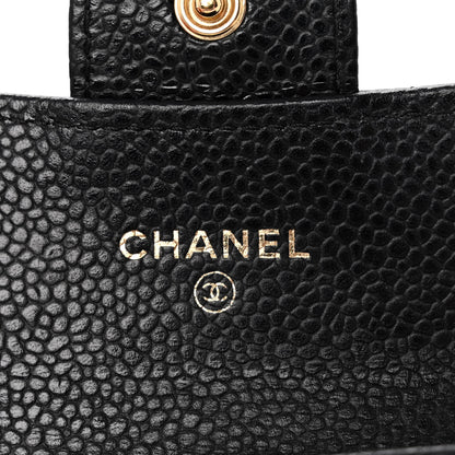 Chanel Caviar Quilted Flap Card Holder Black 6 of 14