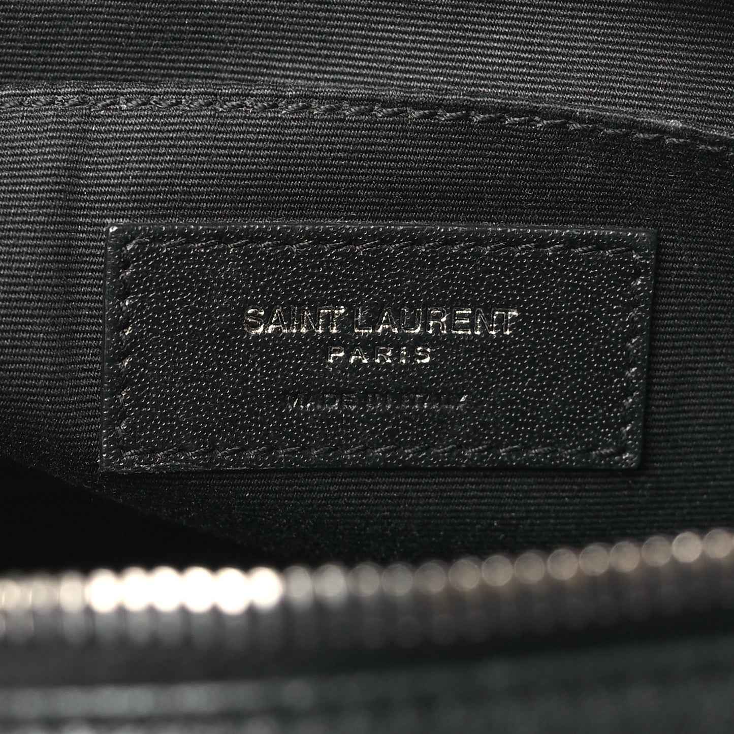 Lambskin Monogram Embossed Small Lou Camera Bag Black