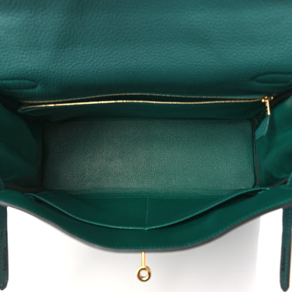 Hermes Togo Kelly Retourne 32 Malachite 5 of 11