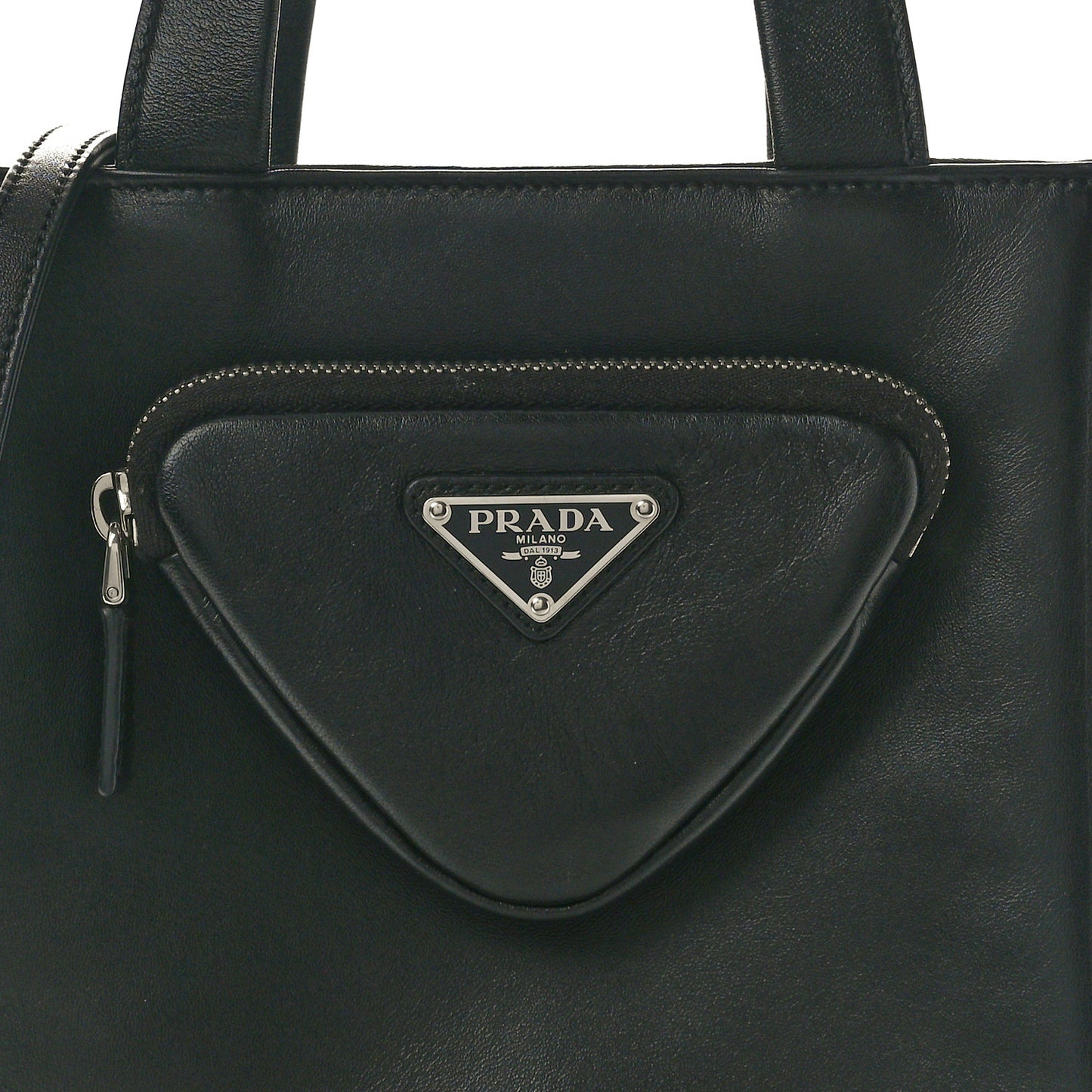 Nappa Mini Pocket Tote Black