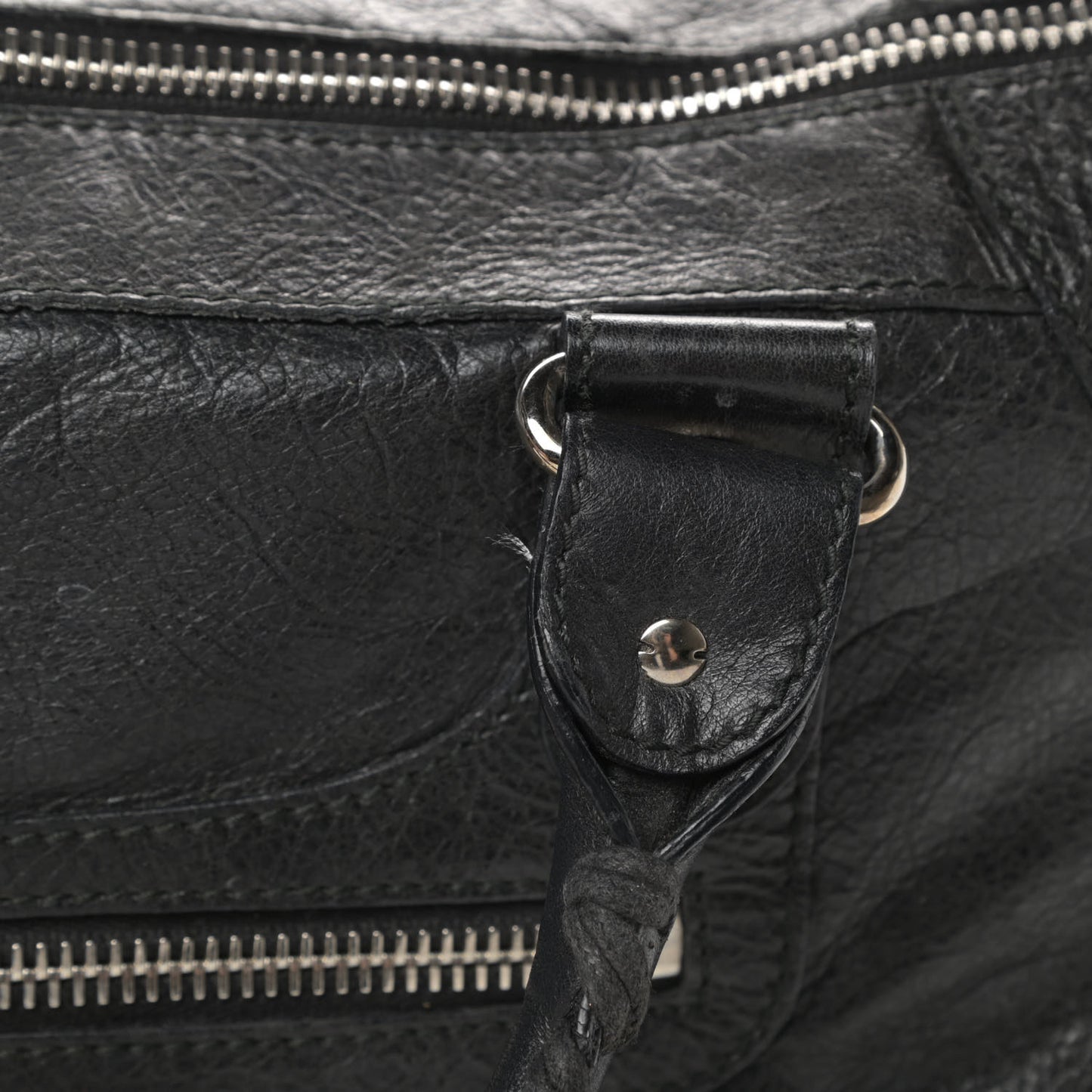 Agneau Giant 21 Silver Hardware Work Black