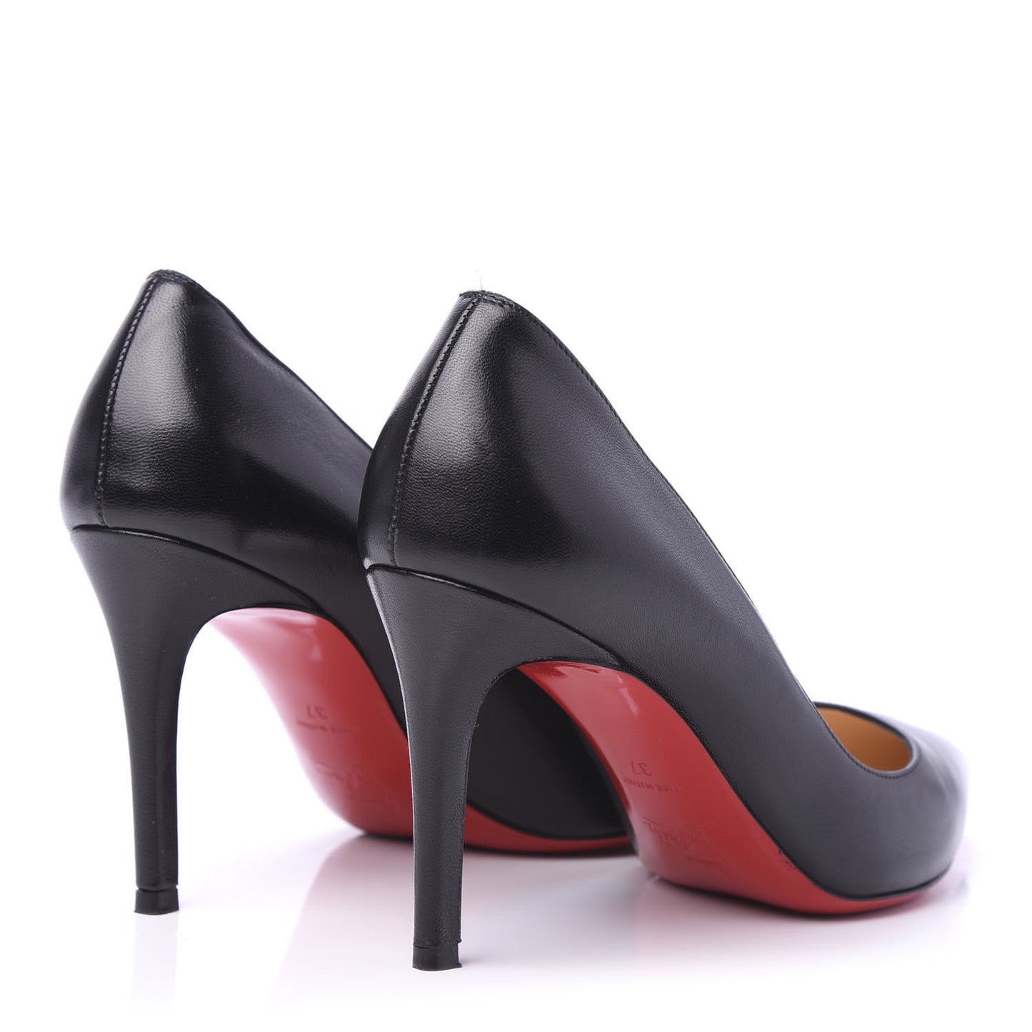 Shiny Nappa Pigalle 85 Pumps 37 Black