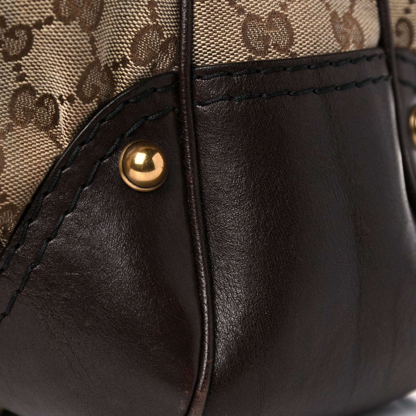 Monogram Large Jockey Hobo Dark Brown