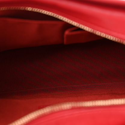 Chanel Aged Smooth Calfskin Quilted Medium Gabrielle Logo Hobo Red 5 of 10
