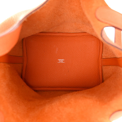 Hermes Taurillon Clemence Picotin Lock 18 PM Orange 5 of 11