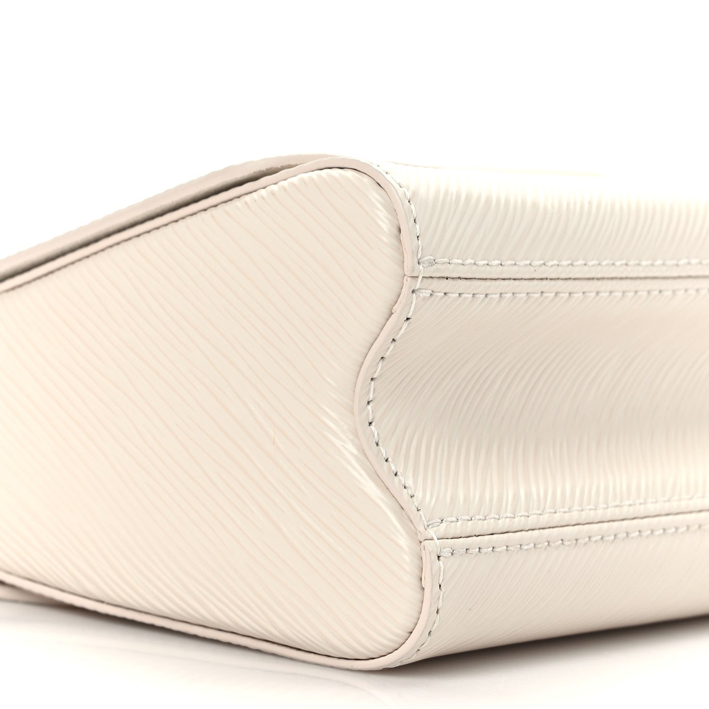 Epi Twist Braided Chain Shoulder Bag PM Quartz White