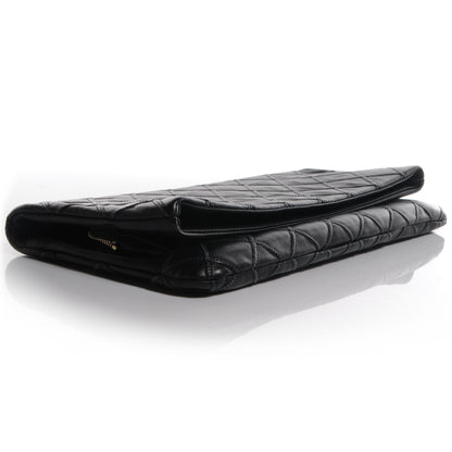 Chanel Calfskin Stitched Thin City Clutch Black 4 of 8