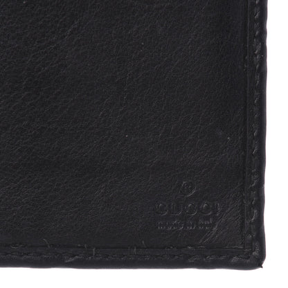 Gucci Guccissima Margaux Calfskin Metal Bar Chain Wallet Black 6 of 8