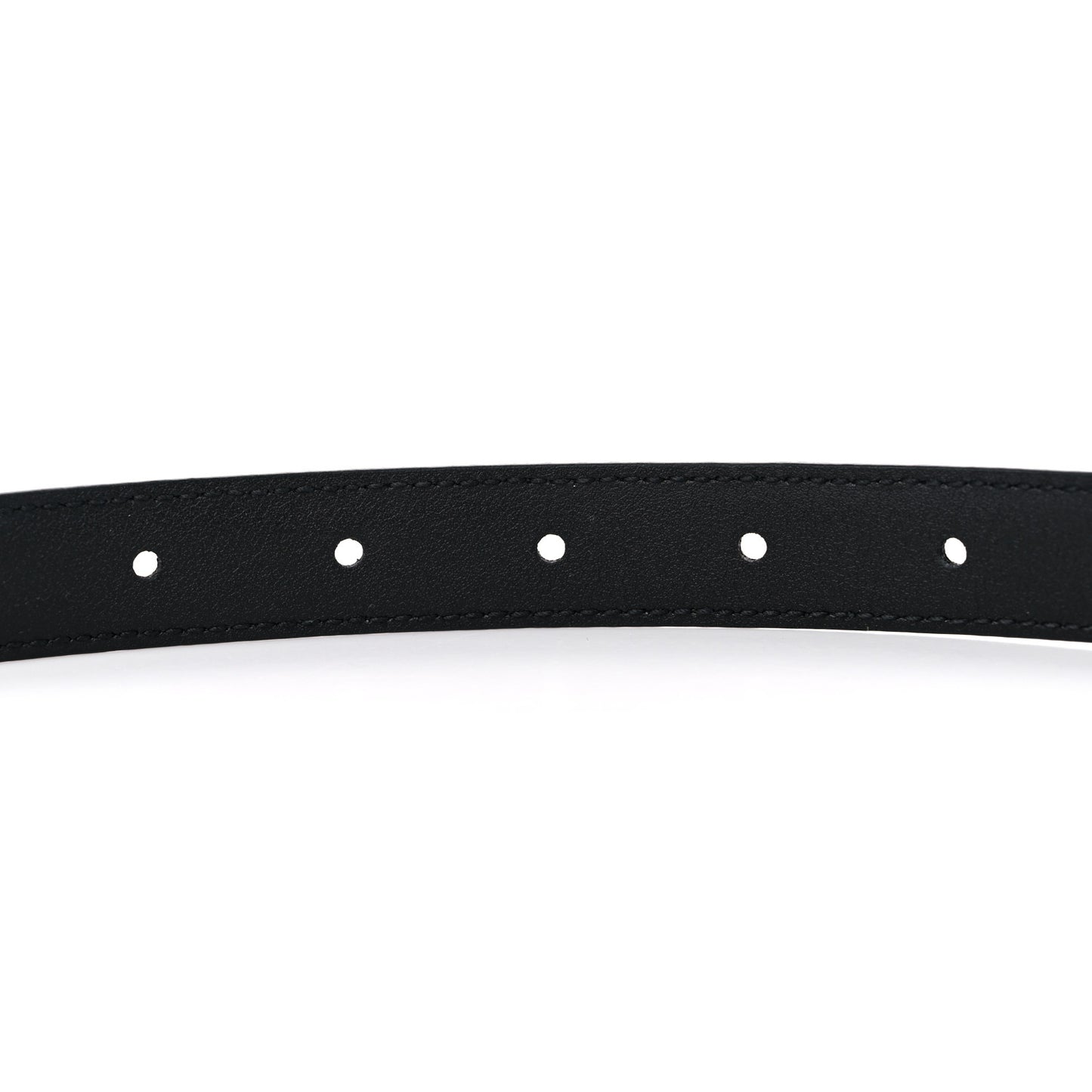Azalea Calfskin Enamel Monochrome Double G 20mm Belt 75 30 Black