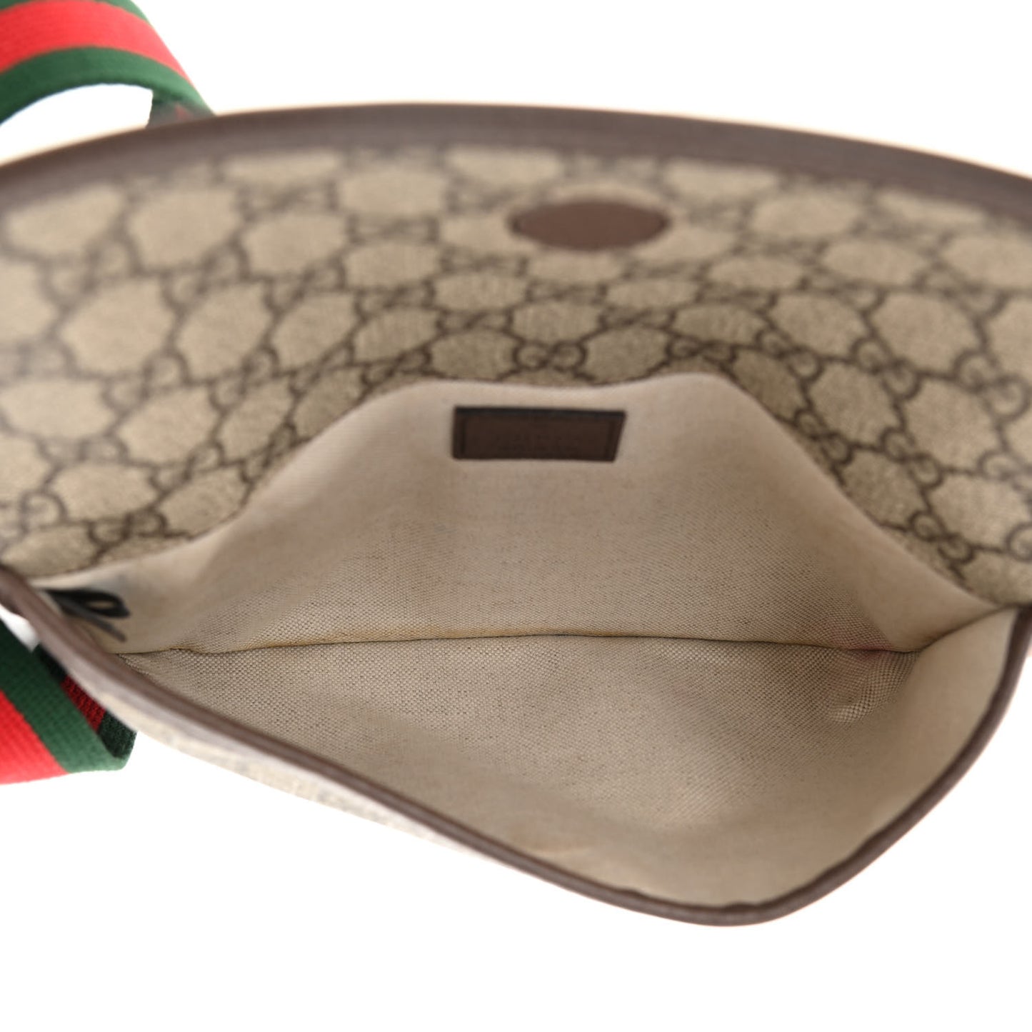 GG Supreme Monogram Neo Vintage Web Belt Bag Brown
