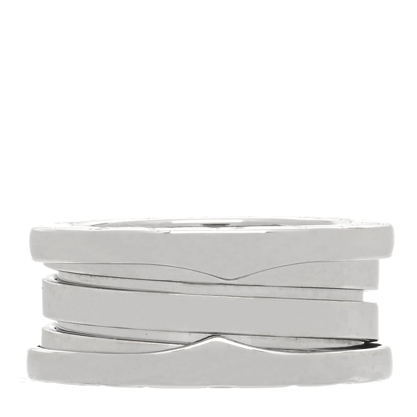 18K White Gold B.Zero1 Three-Band Ring 48 4.5