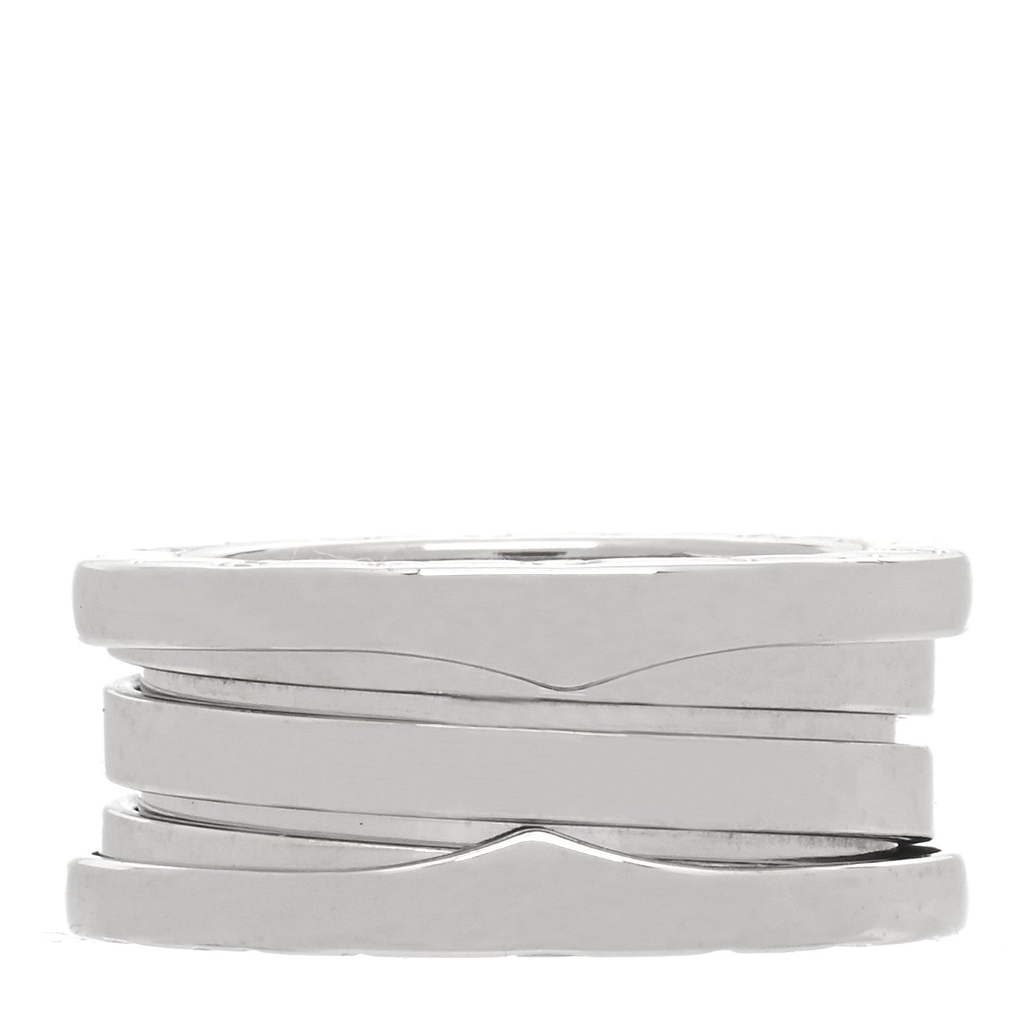 Bulgari 18K White Gold B.Zero1 Three-Band Ring 48 4.5 3 of 6