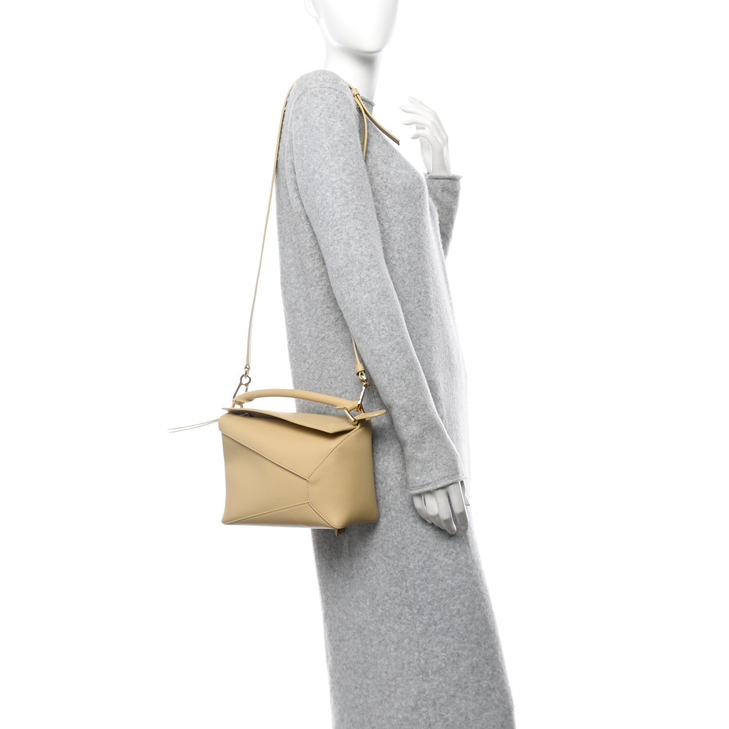 Loewe Calfskin Small Puzzle Edge Bag Dark Butter 3 of 14