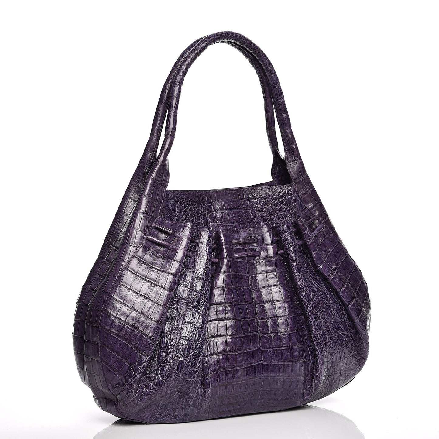 Crocodile Satchel Purple