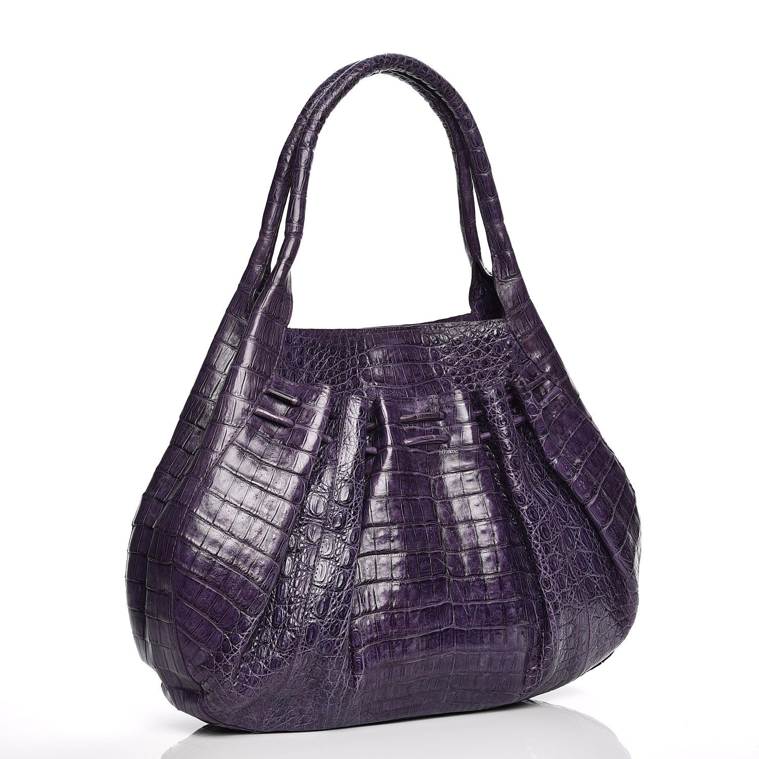Nancy Gonzalez Crocodile Satchel Purple 3 of 6