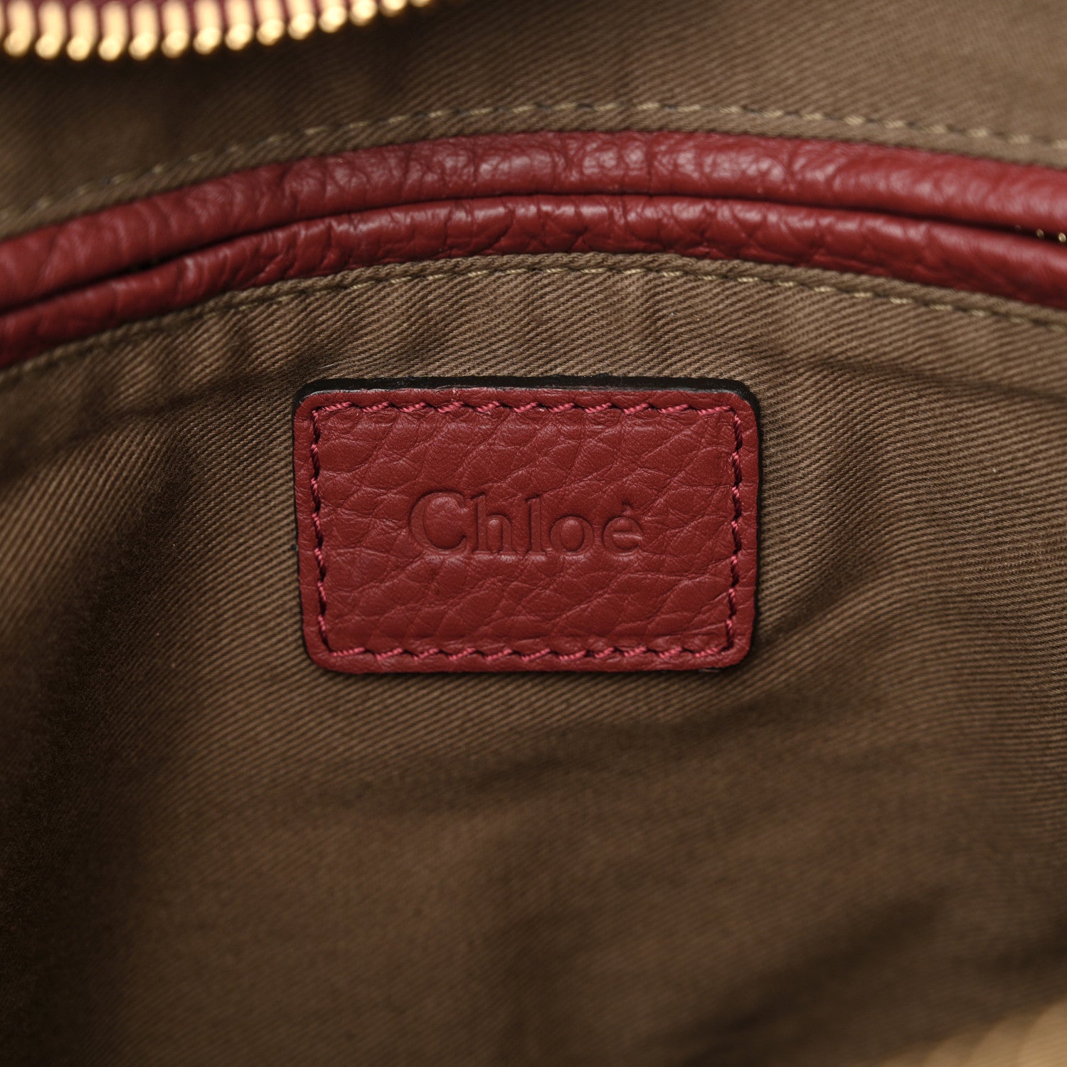 Chloe Calfskin Medium Marcie Satchel Garnet 6 of 11