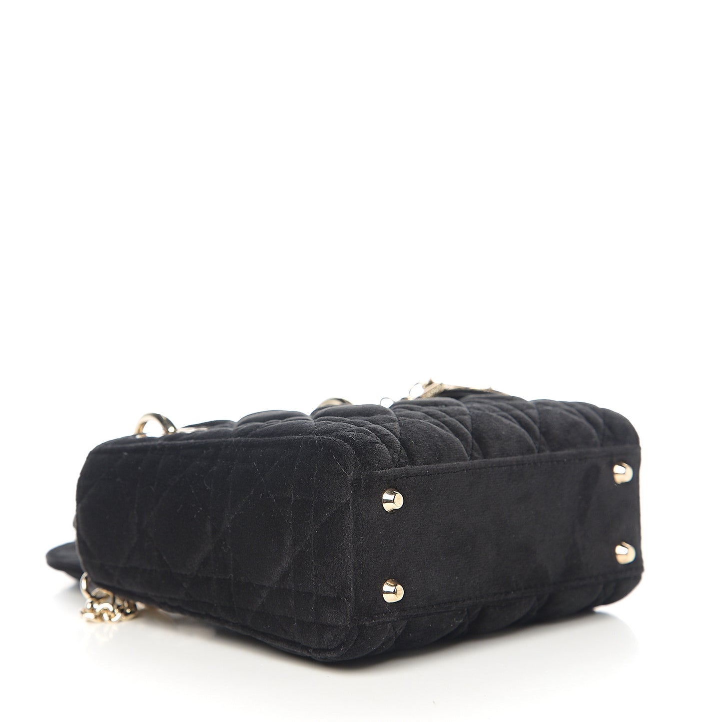 Velvet Mini Lady Dior Black