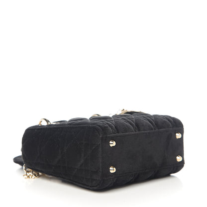 Christian Dior Velvet Mini Lady Dior Black 3 of 10